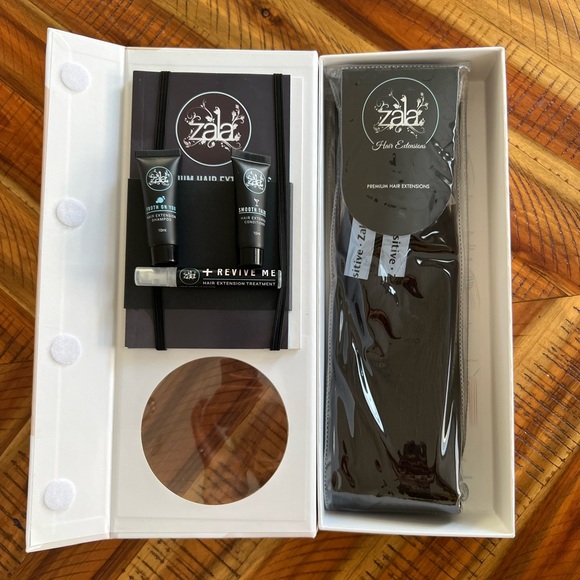 Zala Clip-in Ponytail Human Hair Extensions 22 Inch - 105g - Dark Chocolate #2 - Picture 7 of 10